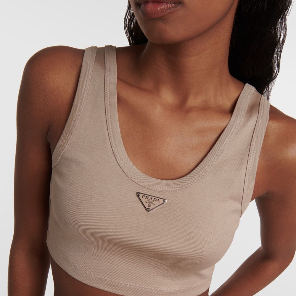 Prada Women's Beige Sports Bra